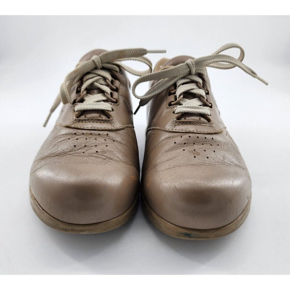 SAS Free Time Lace Up Comfort Walking Shoes Beige Size Men's 8.5 Women's 10 - Picture 3 of 16